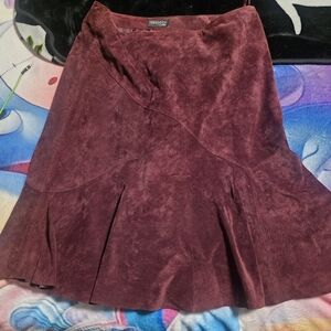 Ideology Burgundy A-Line Skirt